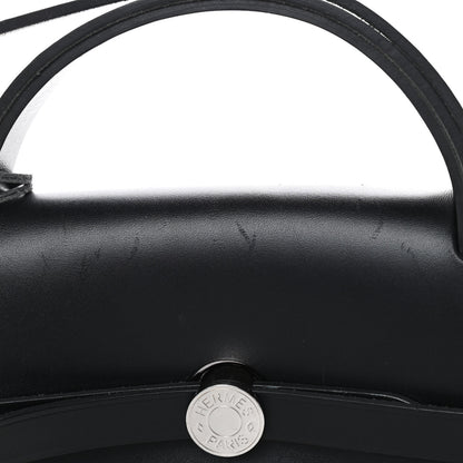 Hermes Vache Hunter Toile H Vibration Herbag Zip 39 MM Ecru Black White 11 of 13