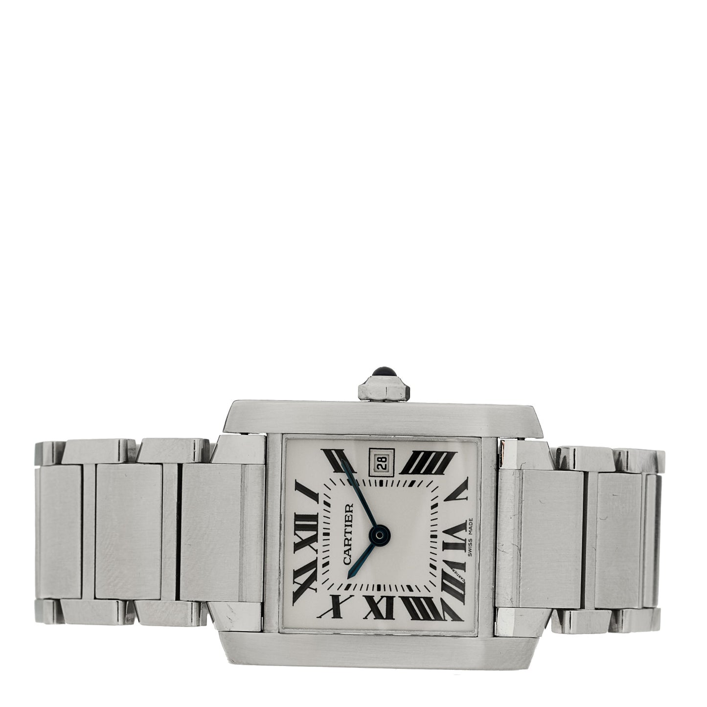 Stainless Steel 25mm Tank Francaise Quartz Watch