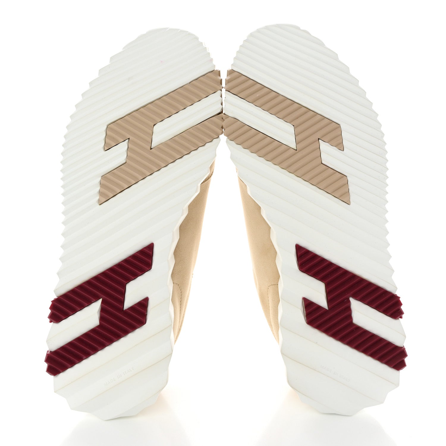 Hermes Goatskin Suede Goatskin Bouncing Sneakers 38 White Gomme 5 of 8