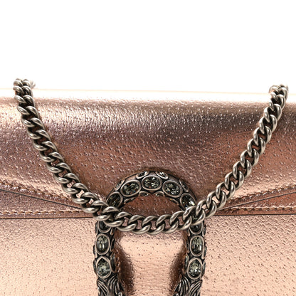 Gucci Metallic Calfskin Super Mini Dionysus Shoulder Bag Rose Gold 7 of 9