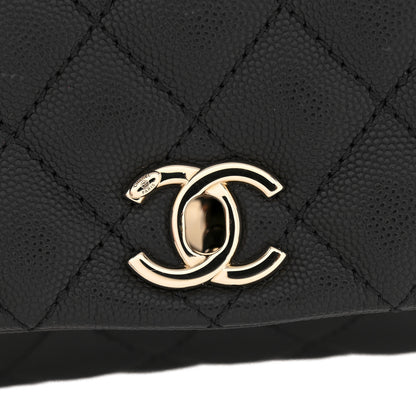 Chanel Caviar Quilted Extra Mini Coco Handle Flap Black 11 of 11