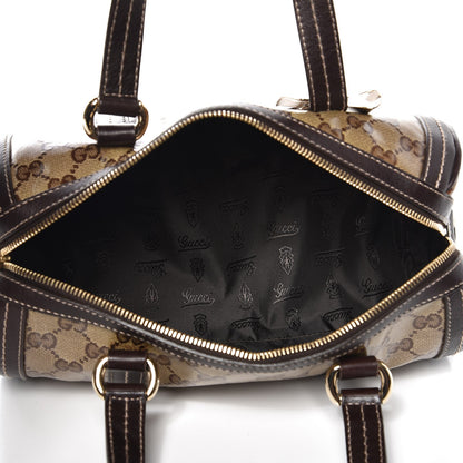 Gucci Crystal Monogram Duchessa Small Boston Bag Brown 5 of 8