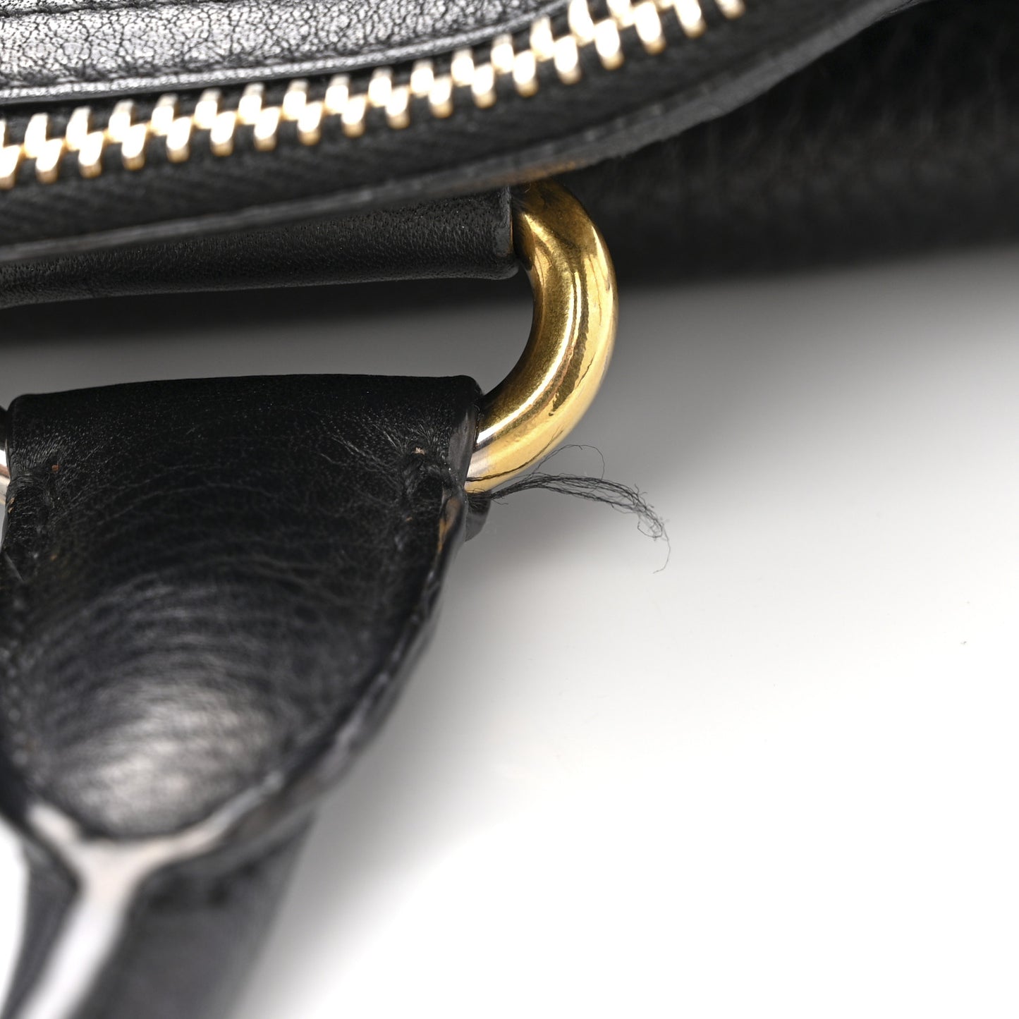 Vitello Daino Shopping Satchel Black
