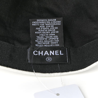 Chanel Cotton Sequin CC Cap Hat Ivory 8 of 8