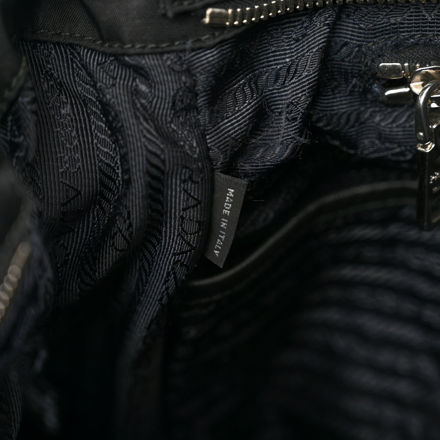 Tessuto Nylon Vela Diaper Bag Black