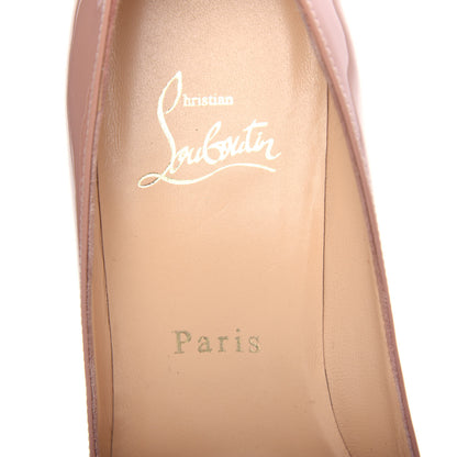 Christian Louboutin Patent No Matter 85 Pumps 38 Nude 8 of 10