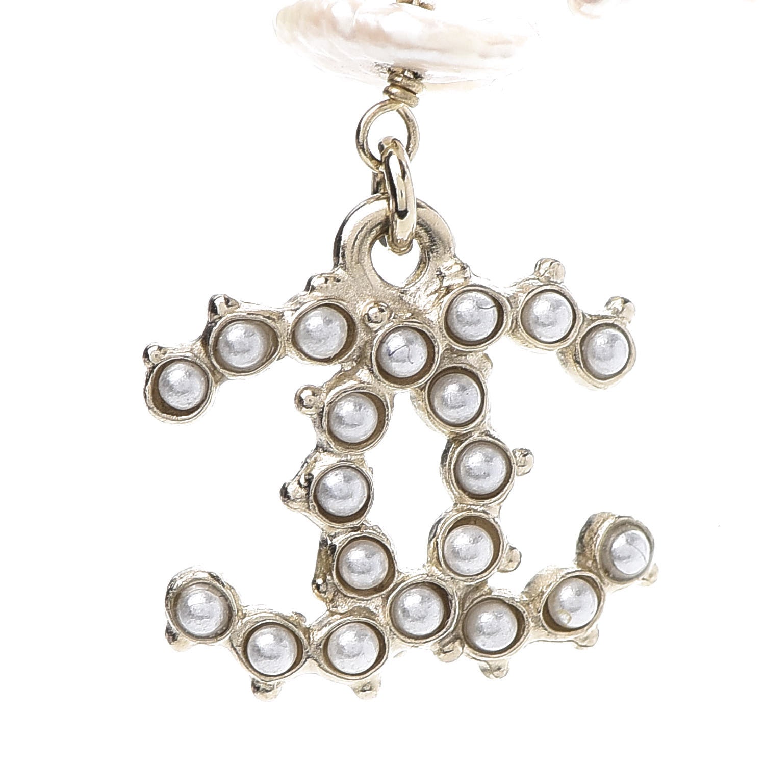 Chanel Pearl CC Chain Necklace Gold 5 of 8