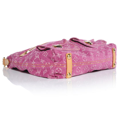 Louis Vuitton Denim Baggy GM Fuchsia 4 of 7