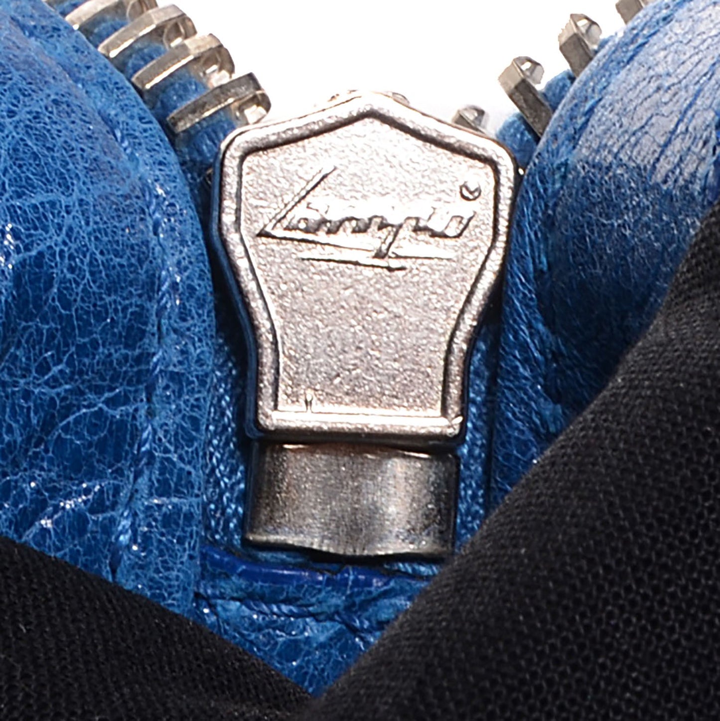 Agneau Giant 21 Silver Hardware Work Electric Bleu