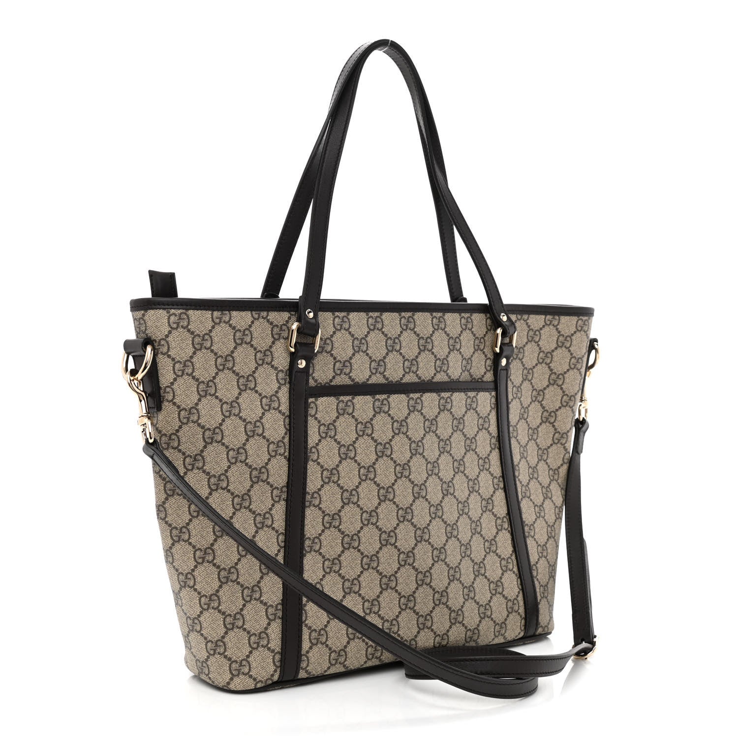 Gucci GG Supreme Monogram Medium Joy Tote Dark Brown 2 of 12