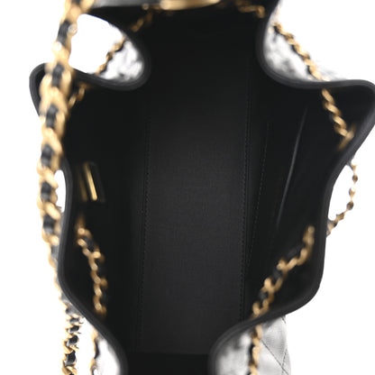 Chanel Caviar Quilted Mini Chanel 25 Handbag Black 5 of 10
