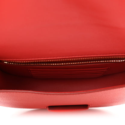 Celine Grained Calfskin Small Trotteur Coquelicot 8 of 10