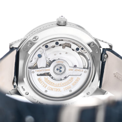 Jaeger-LeCoultre 18K White Gold Alligator Diamond Pave 36mm Rendez-Vous Classic Day & Night Automatic Watch Q3433407 4 of 5