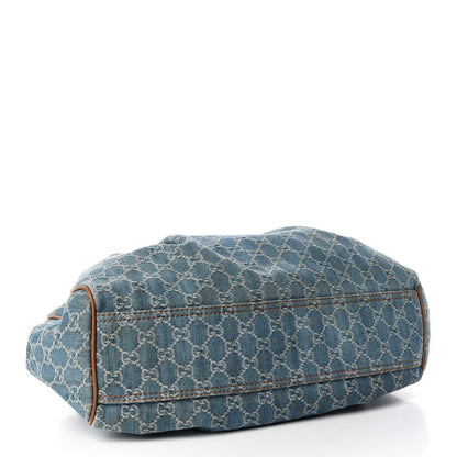 Gucci Denim Monogram Large Sukey Tote 4 of 21