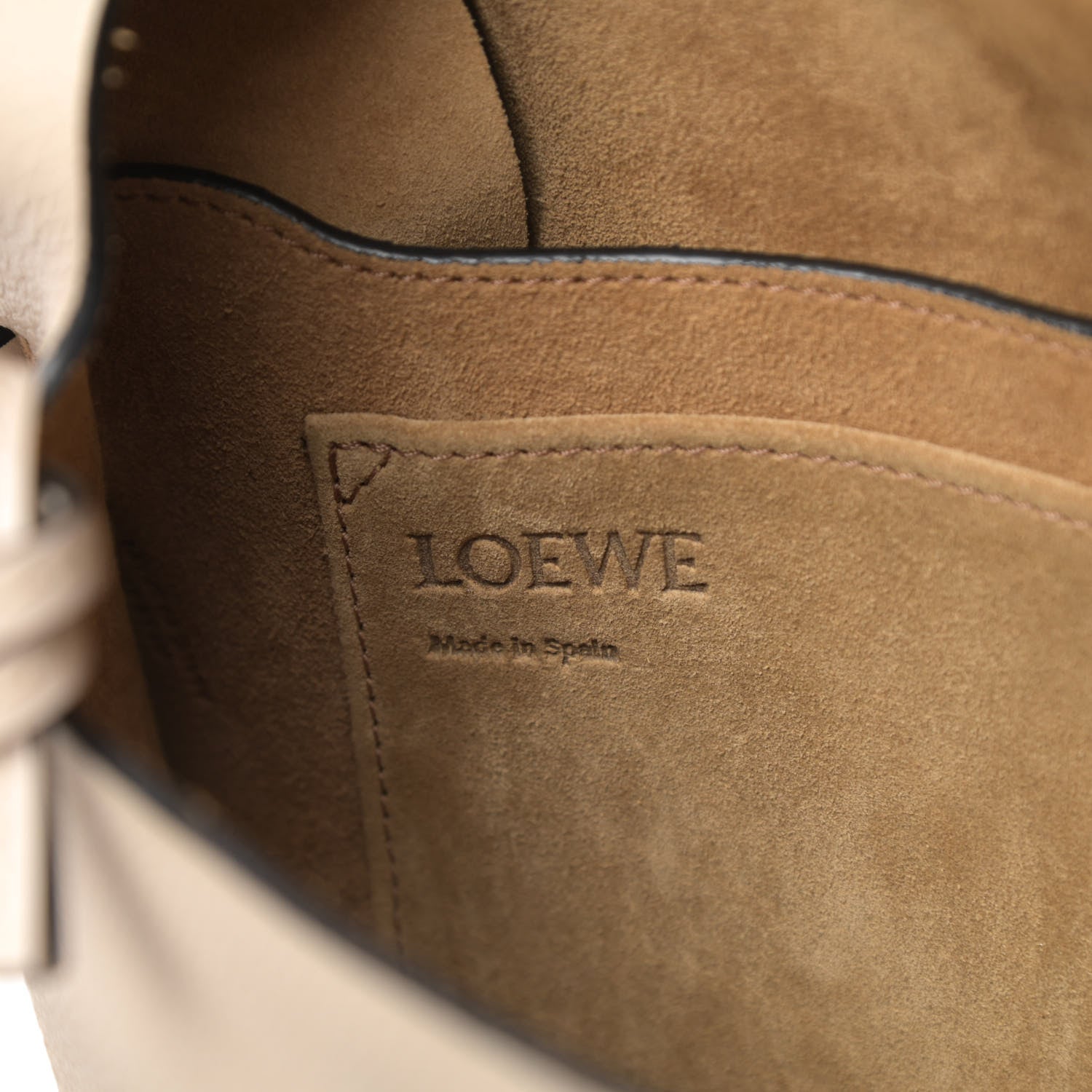 Loewe Grained Calfskin Small Gate Crossbody Bag Light Ghost 7 of 10