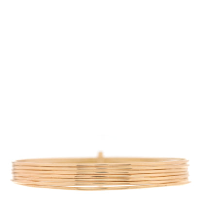Gucci 18K Yellow Gold 7 Row Multi Bangle Bracelet 2 of 4
