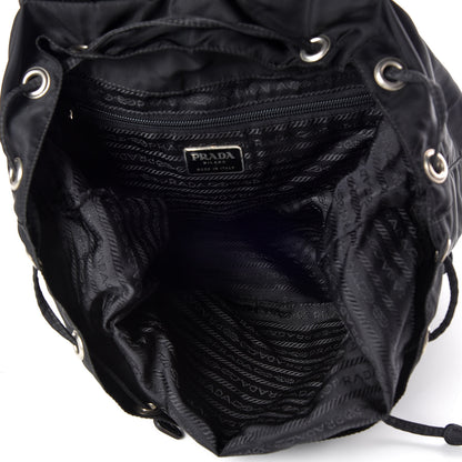 Prada Nylon Vela Medium Backpack Black 7 of 11