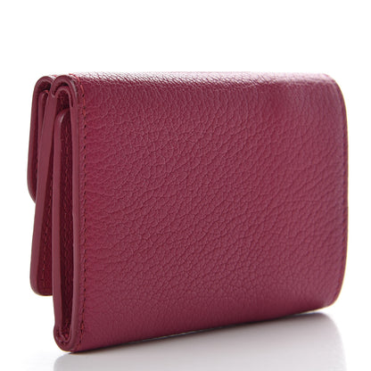 Miu Miu Goatskin Madras Flap Wallet Peonia 3 of 7
