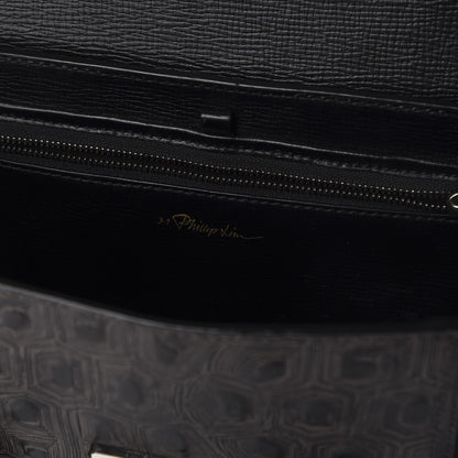 3.1 Phillip Lim 3.1 Turtle Embossed Medium Pashli Satchel Black 8 of 10