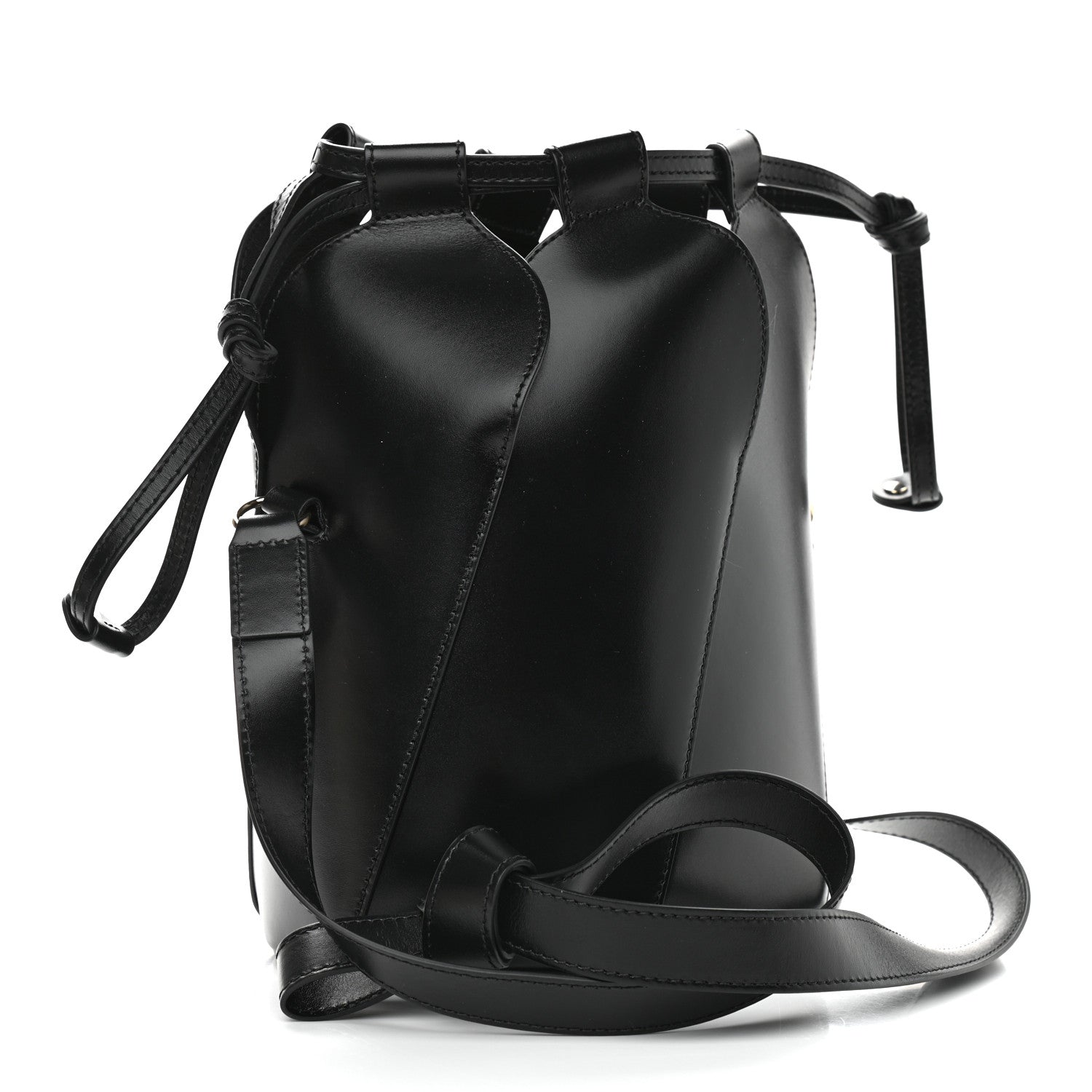 Chloe Smooth Grained Calfskin Small Tulip Bucket Bag Black 4 of 9