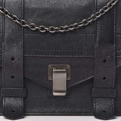 Proenza Schouler Lambskin PS1 Large Chain Wallet Black 10 of 11