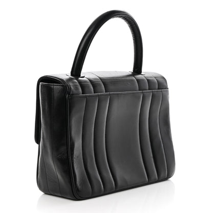 Chanel Lambskin Vertical Quilted Kelly Flap Bag Black 3 of 13
