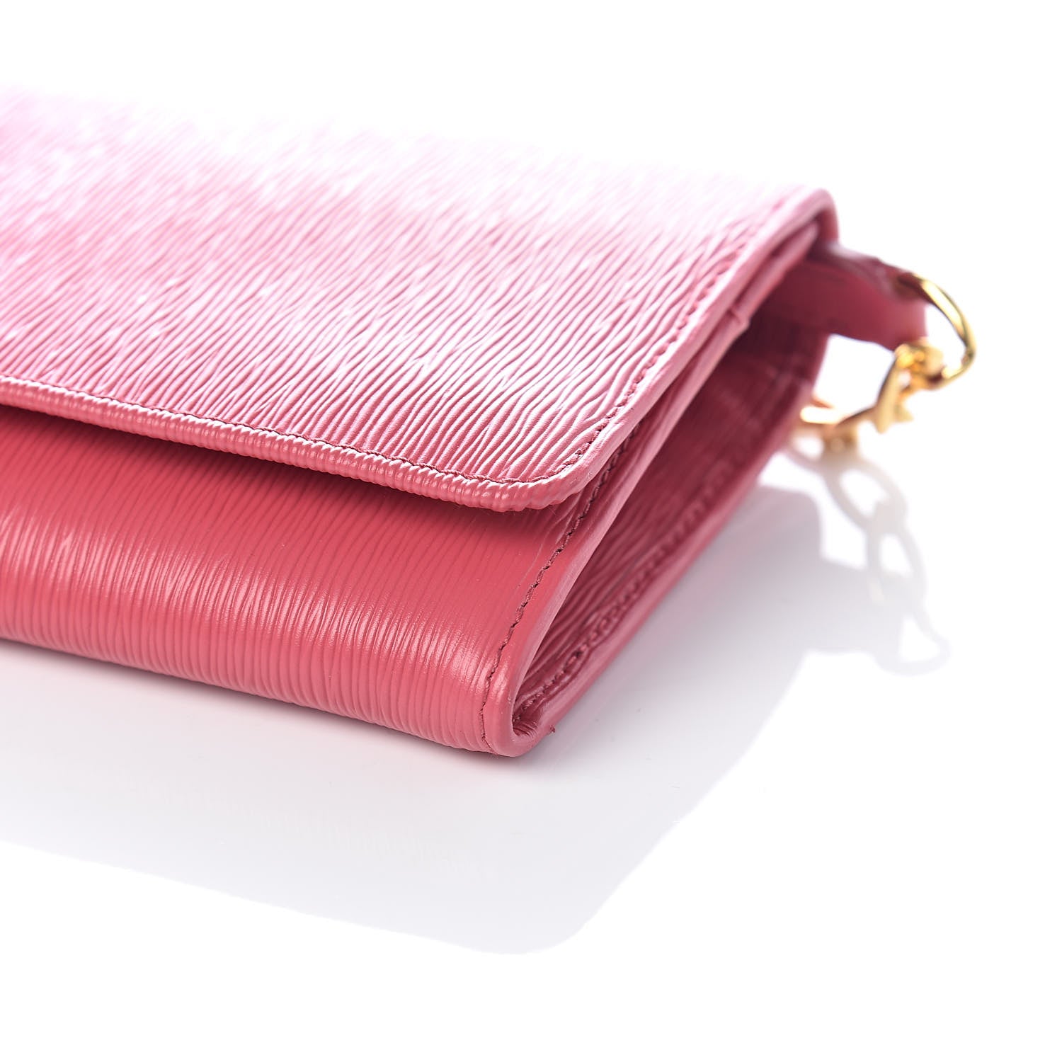 Prada Vitello Move Oro Chain Wallet Peonia 9 of 9