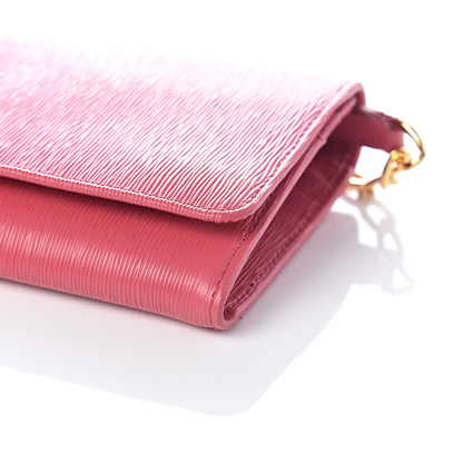 Prada Vitello Move Oro Chain Wallet Peonia 9 of 9