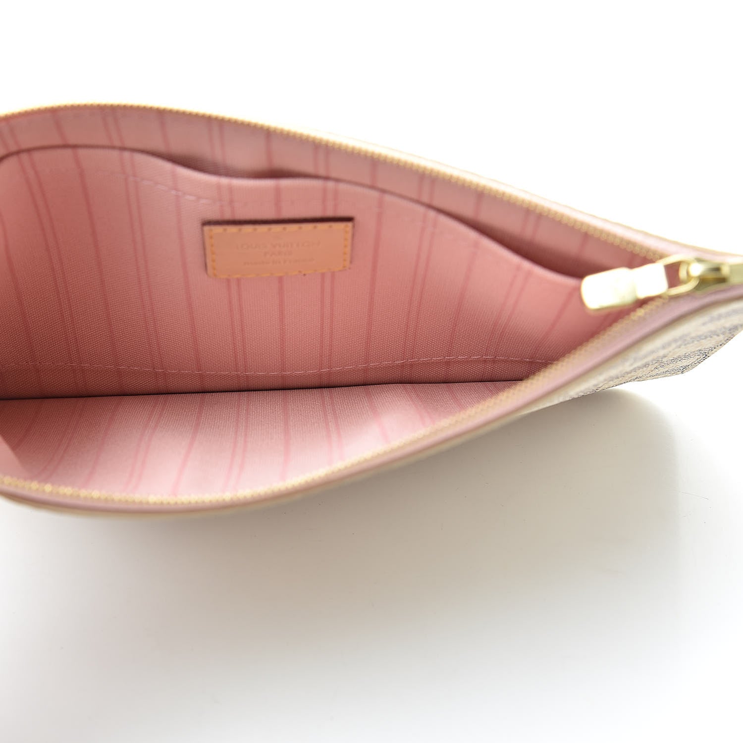 Louis Vuitton Damier Azur Neverfull MM GM Pochette Rose Ballerine 5 of 9