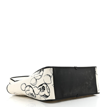 Stella McCartney X DISNEY Canvas Mickey Mouse East West Perforated Tote White 4 of 14