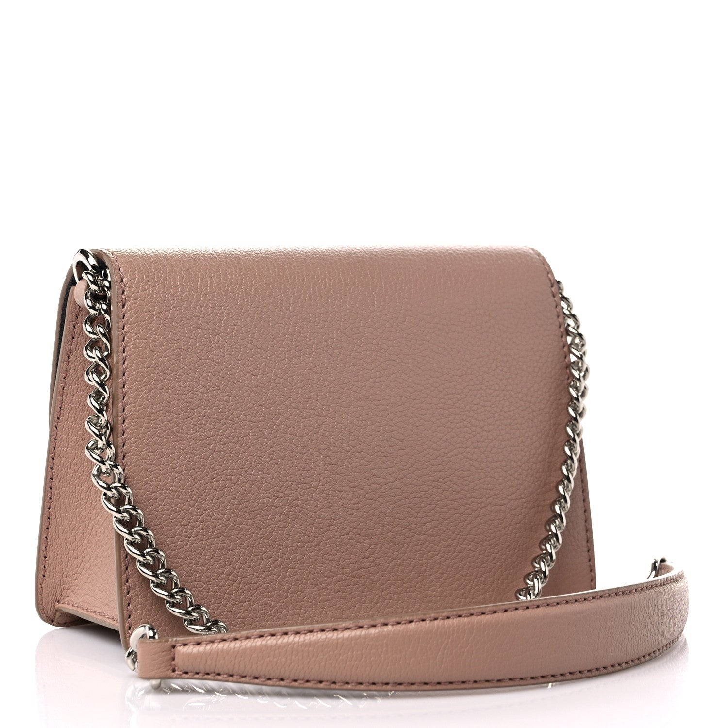 Jimmy Choo Calfskin Crystal Embellished Small Madeline Crossbody Bag Powder Pink 3 of 9