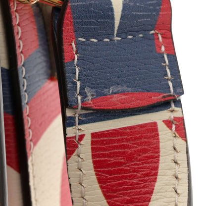 Gucci X ADIDAS Shangai Calfskin Web Trefoil Interlocking G Small Horsebit 1955 Shoulder Bag Red White Blue 12 of 12