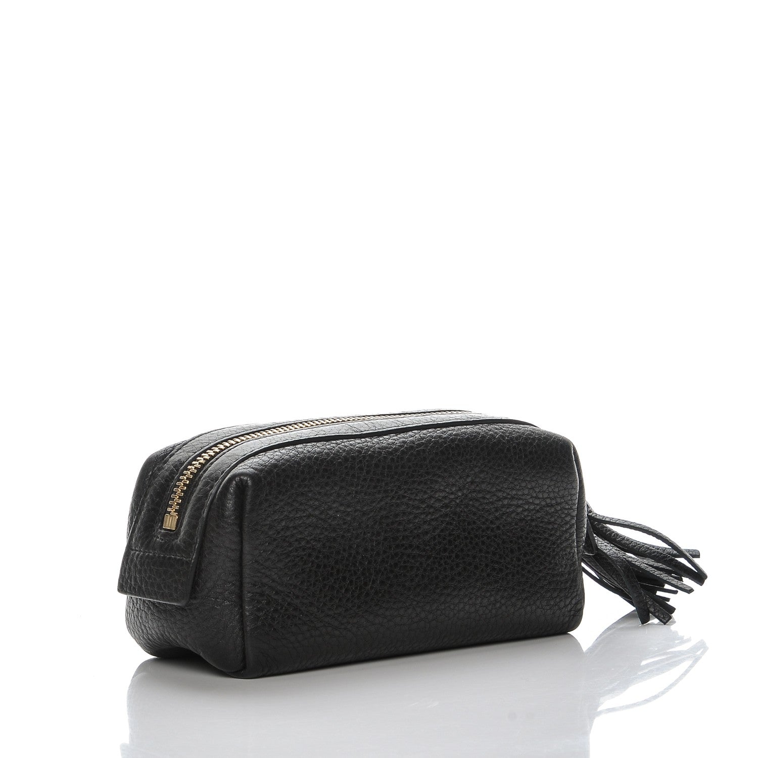Gucci Pebbled Calfskin Soho Small Cosmetic Case Black 3 of 8