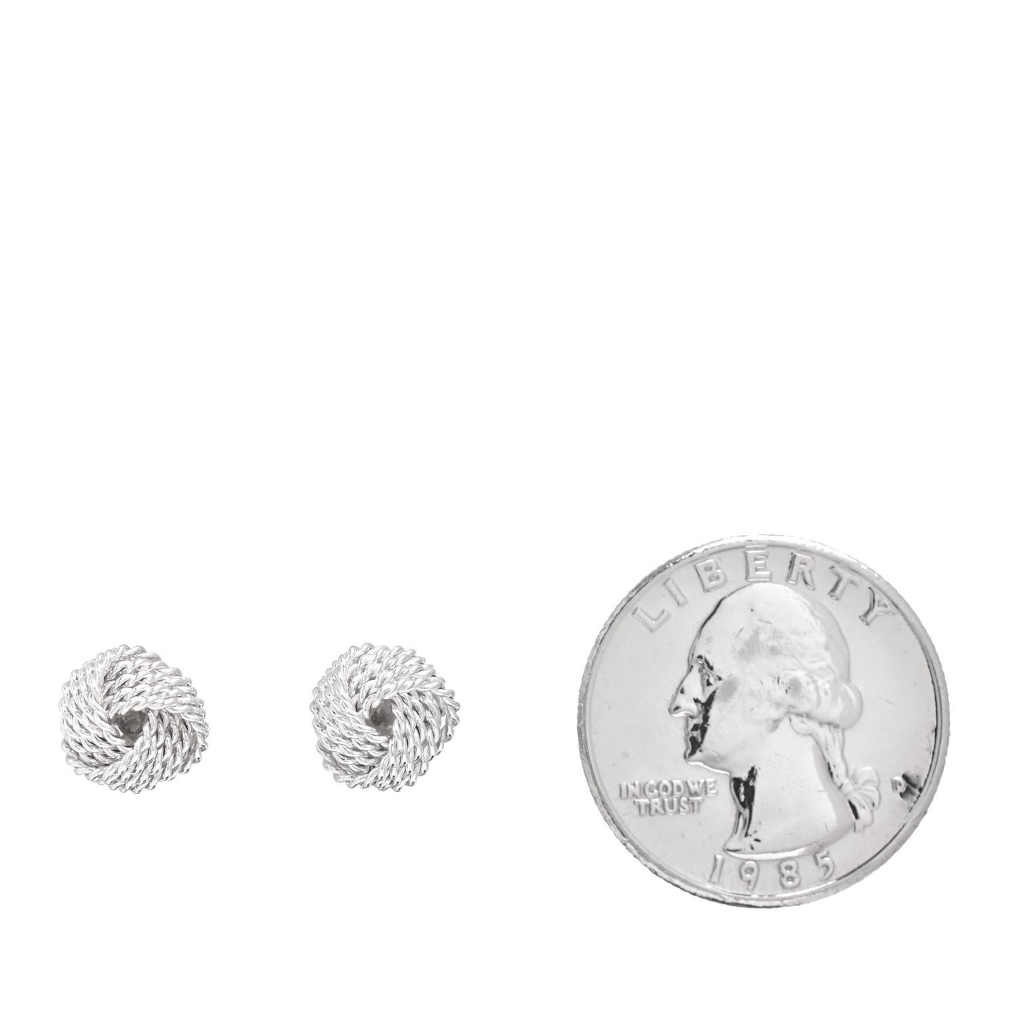 Sterling Silver Twist Knot Earrings