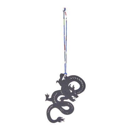 Hermes Epsom Togo Petit H Dragon Bag Charm Bleu Indigo Etain 1 of 5
