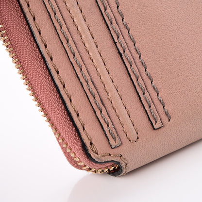 Chloe Grained Calfskin Marcie Long Zip Around Wallet Pink 11 of 12