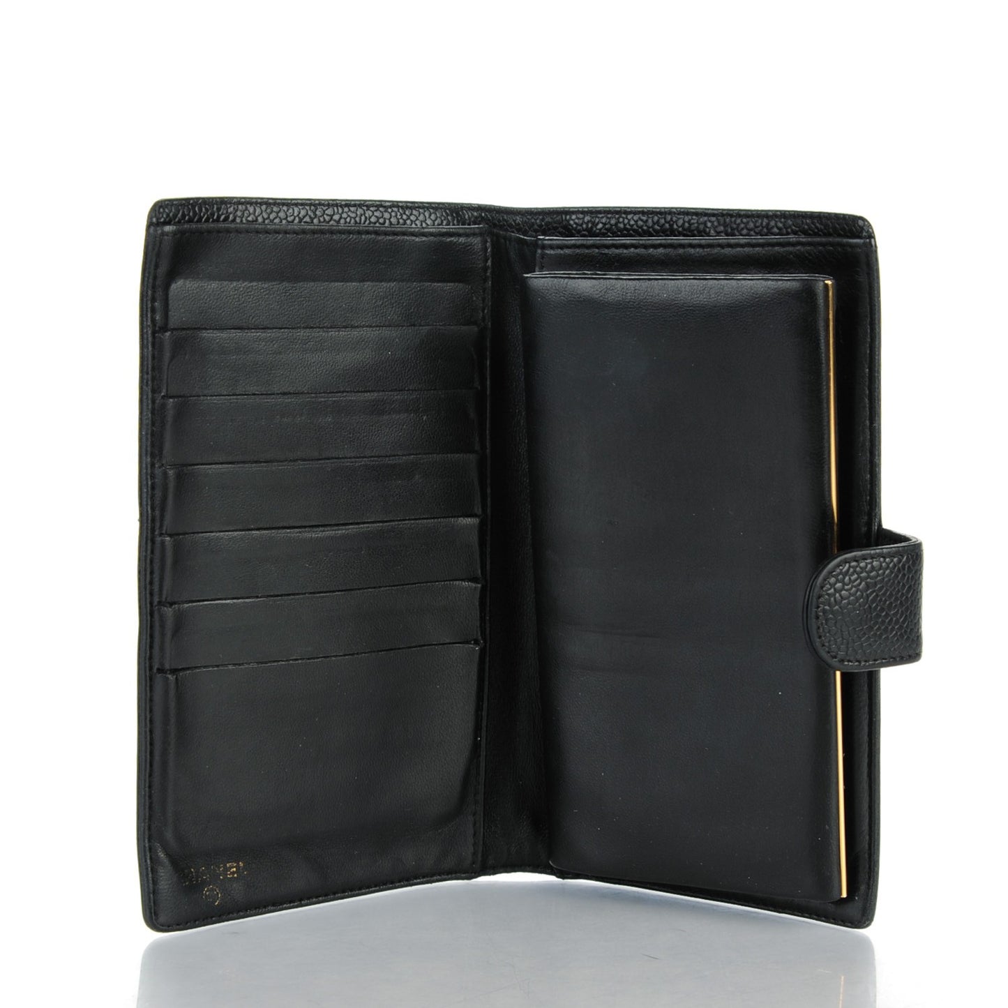 Caviar Timeless CC French Wallet Black