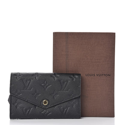 Louis Vuitton Empreinte Compact Curieuse Wallet Black 8 of 8