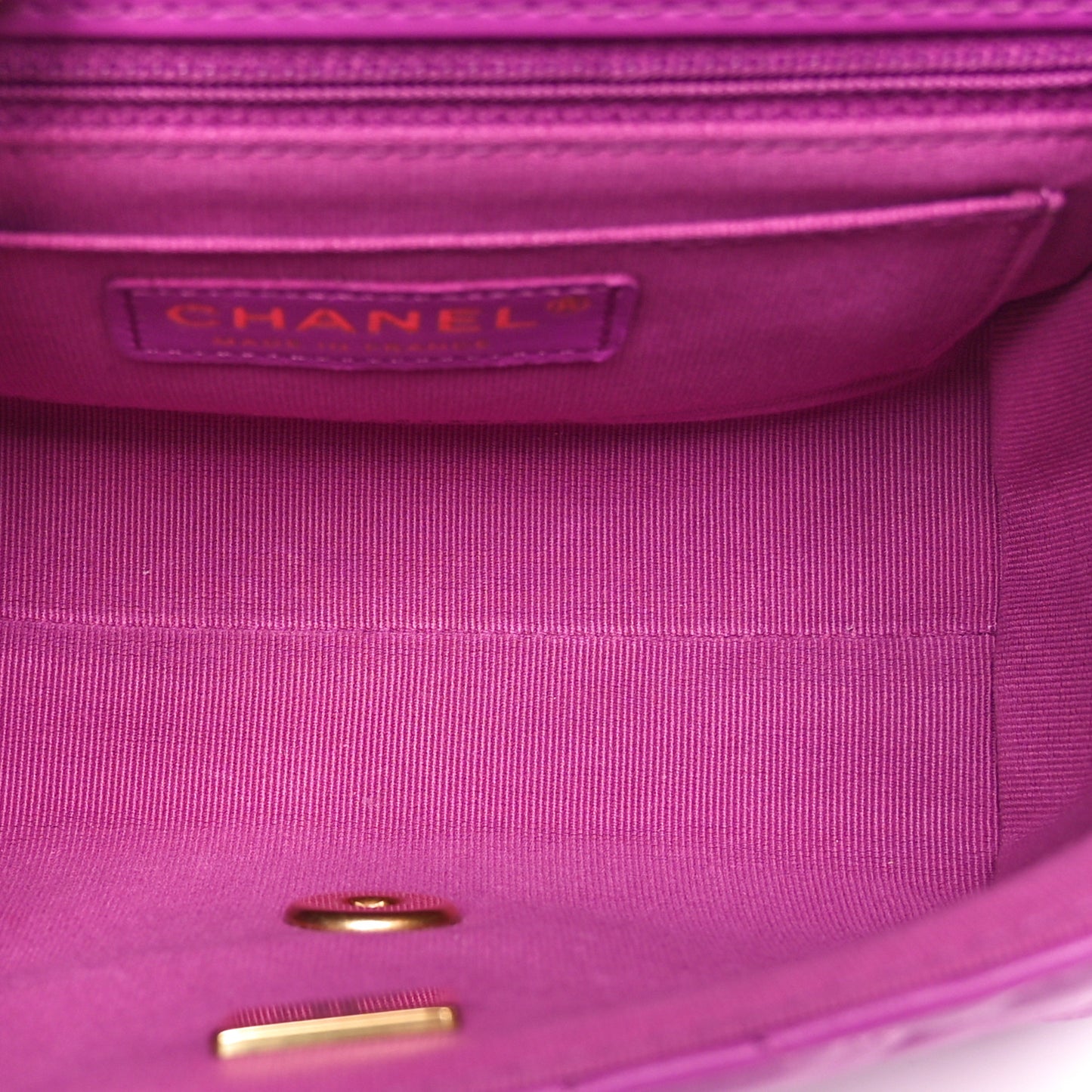 Lambskin Quilted Mini Flap Purple