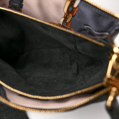 Louis Vuitton Lambskin Embossed Monogram Scarf Coussin PM Black 7 of 14