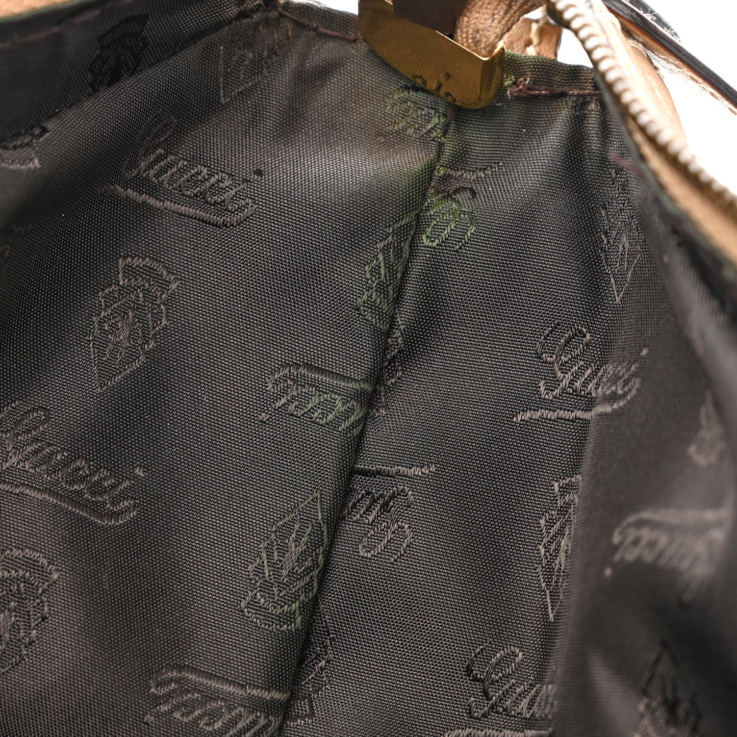 Snakeskin Medium Jockey Hobo Brown