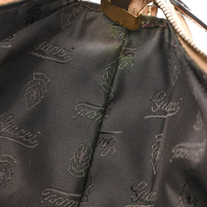 Gucci Snakeskin Medium Jockey Hobo Brown 8 of 15