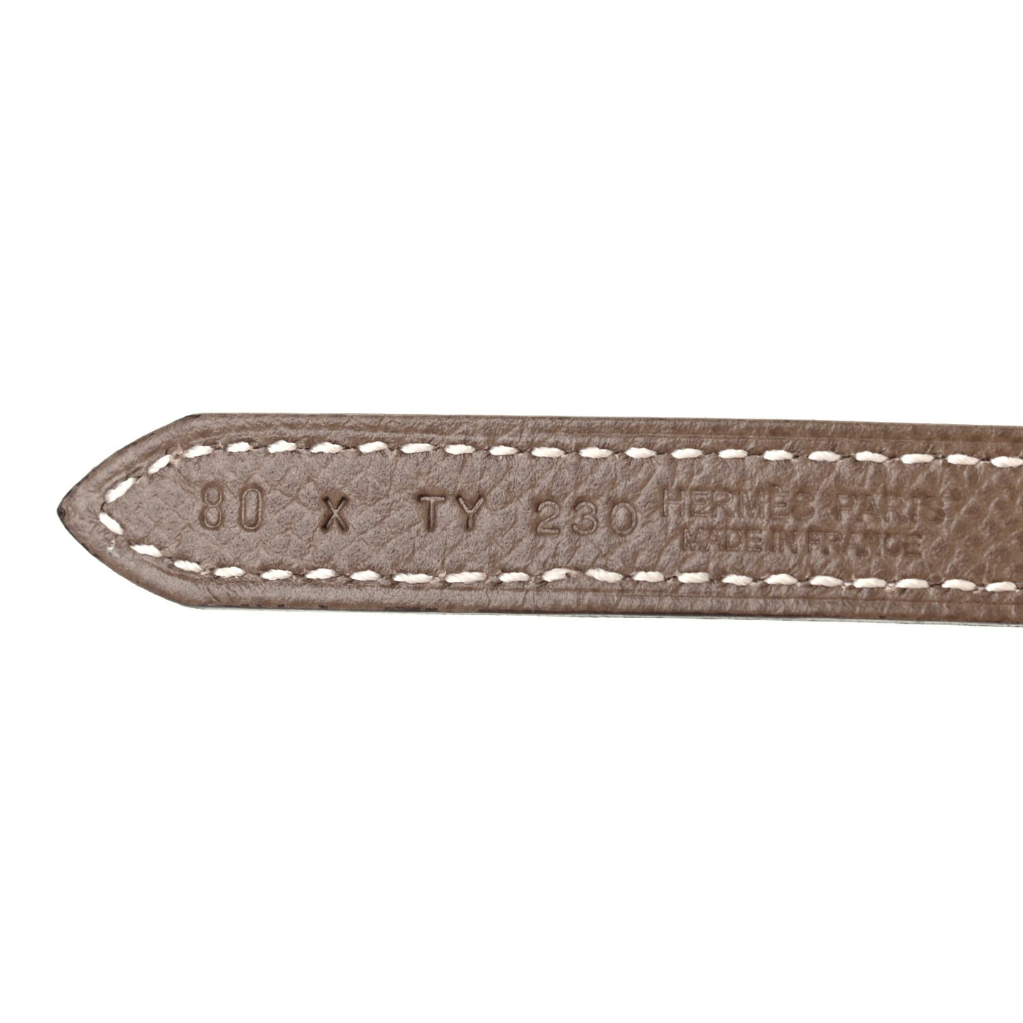 Epsom Swift 13mm Focus Belt 80 Etoupe White