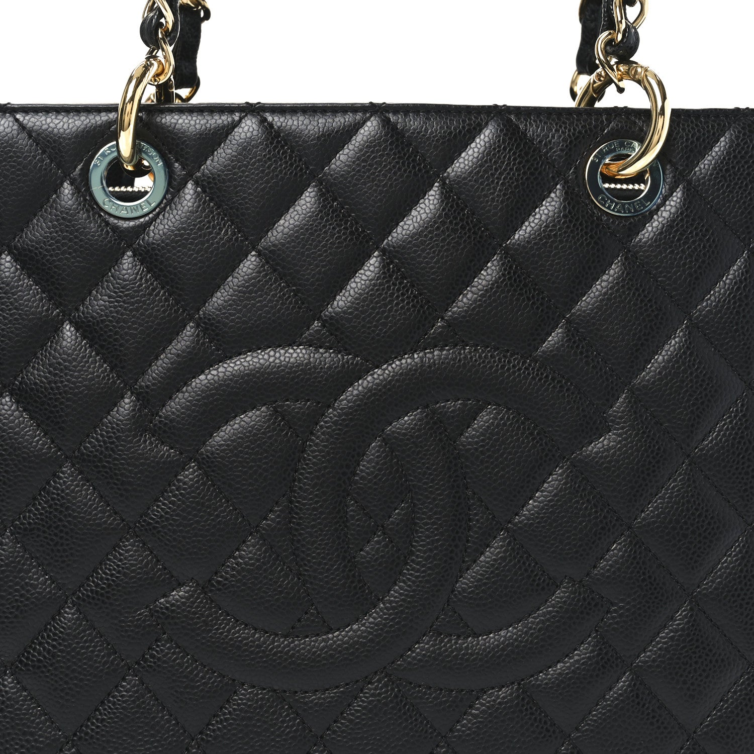 Chanel Caviar Quilted Grand Shopping Tote GST Black 8 of 11