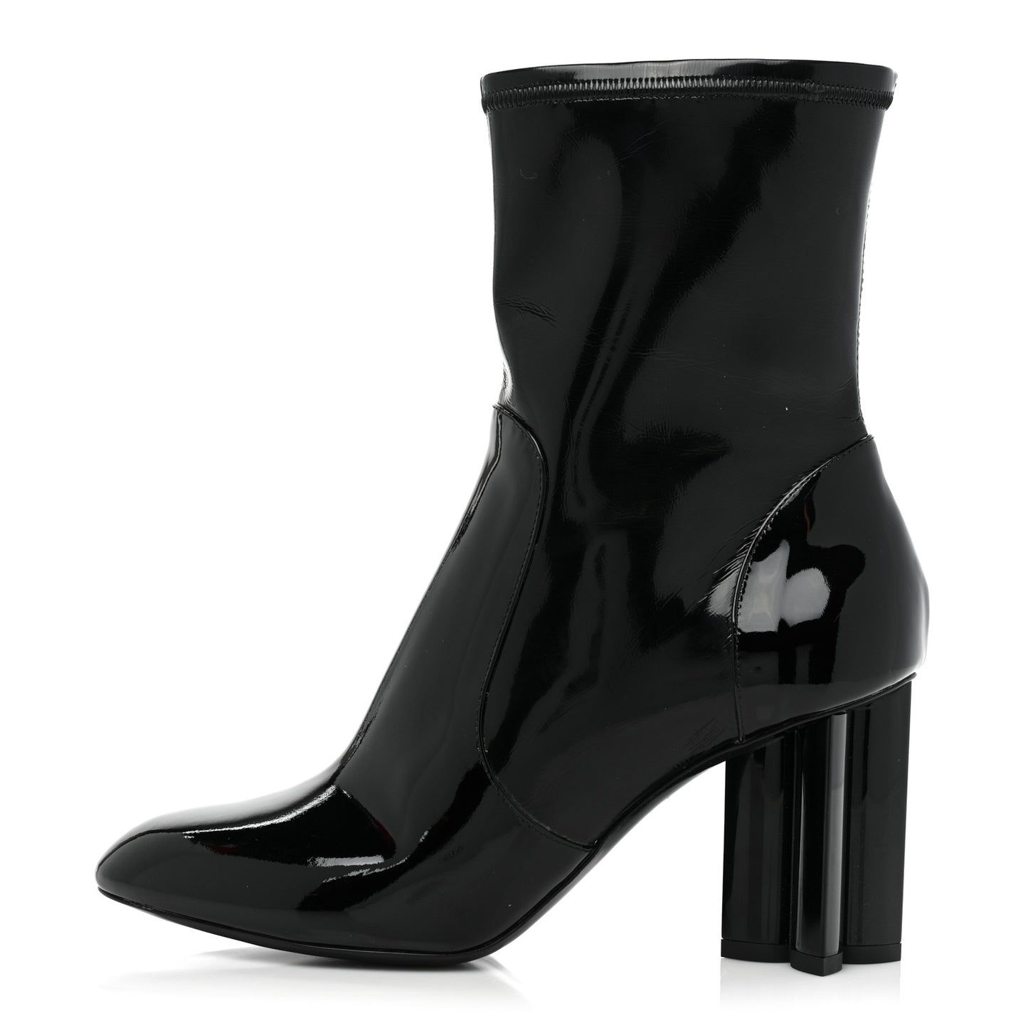 Patent Uniformes Silhouette Ankle Boots 38 Black