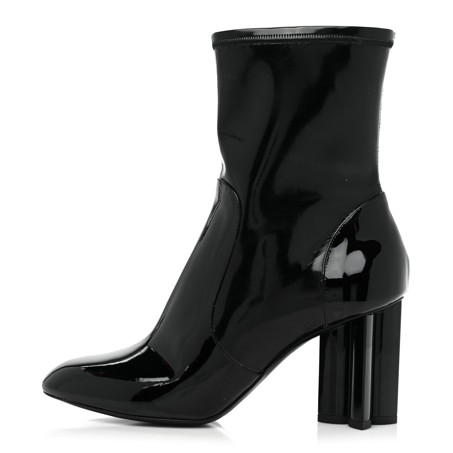 Louis Vuitton Patent Uniformes Silhouette Ankle Boots 38 Black 1 of 9