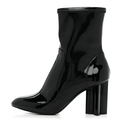 Louis Vuitton Patent Uniformes Silhouette Ankle Boots 38 Black 1 of 9