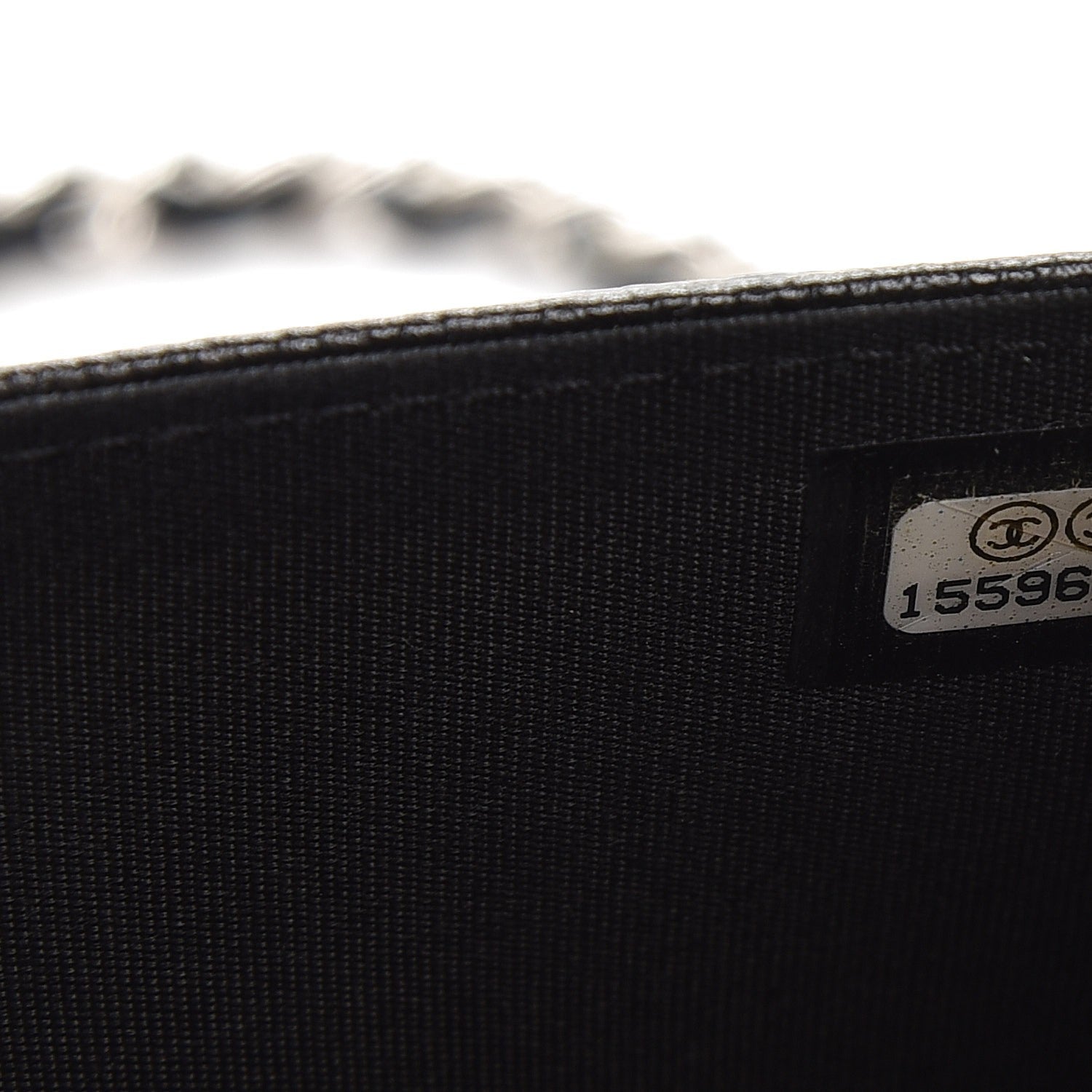 Chanel Caviar Sevruga Wallet On Chain WOC Black 8 of 12