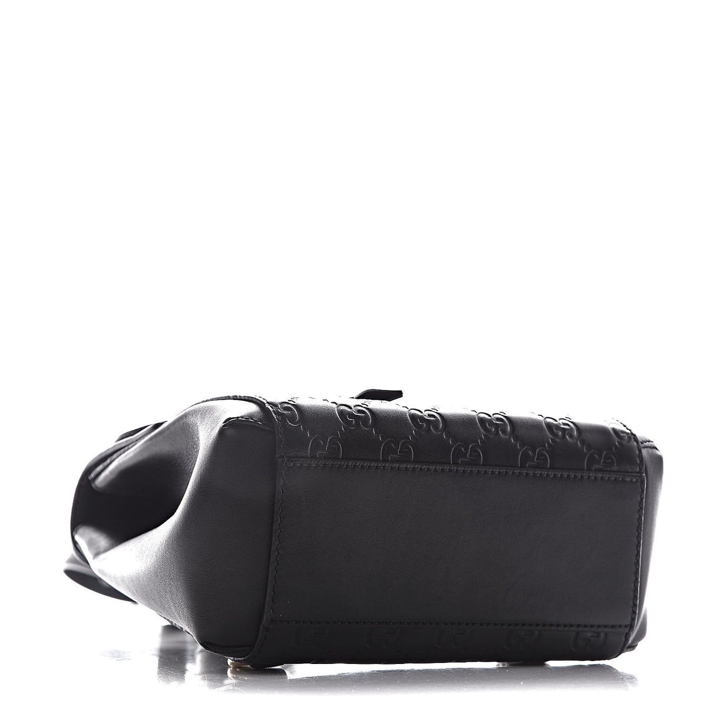 Guccissima Signature Padlock Backpack Black