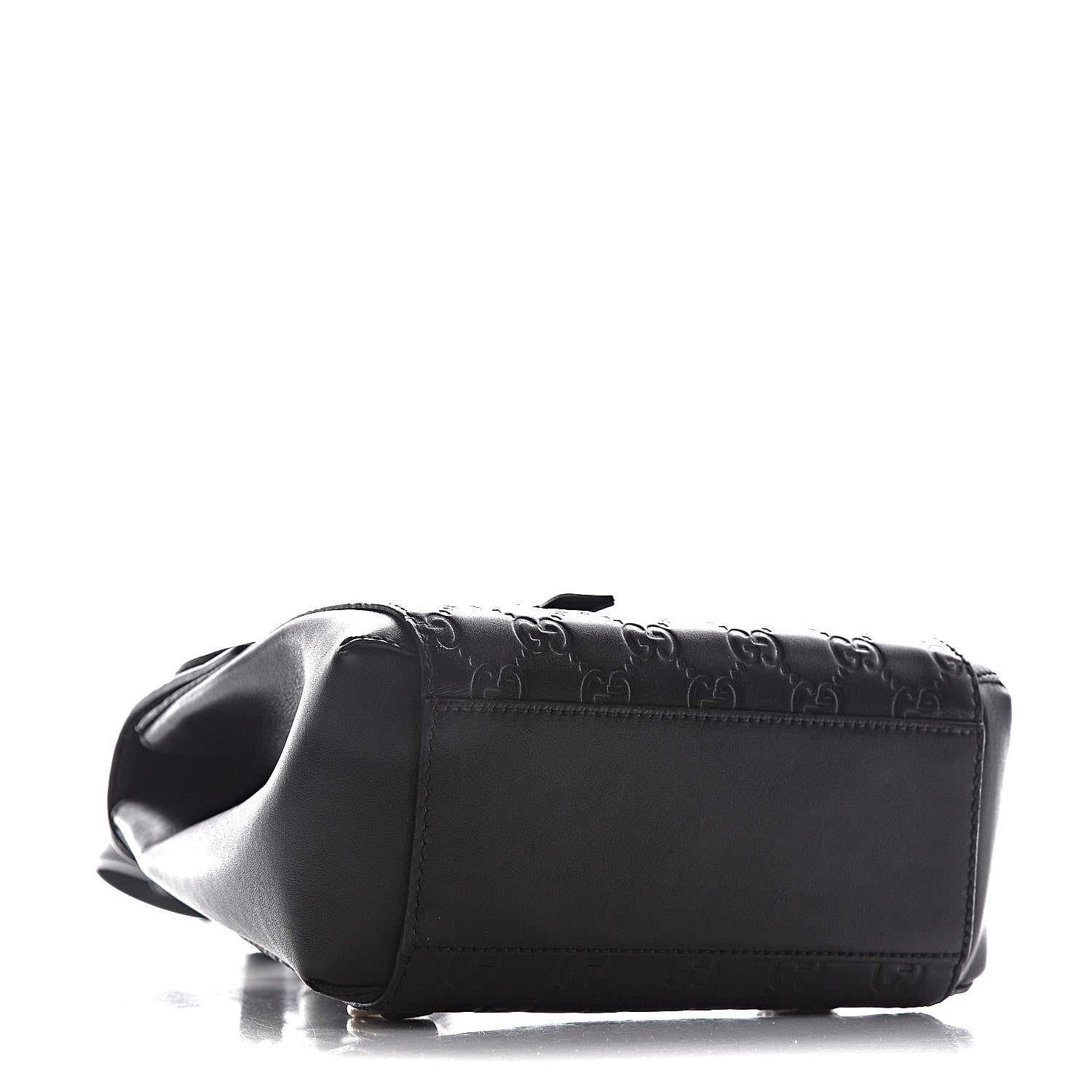 Gucci Guccissima Signature Padlock Backpack Black 4 of 9